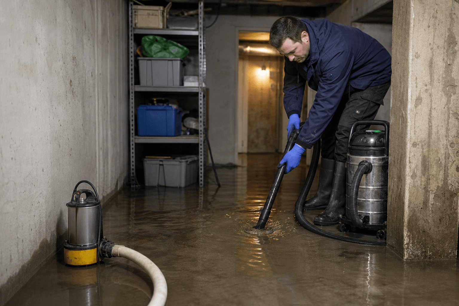 Fase 2 — Rimozione dell'acqua