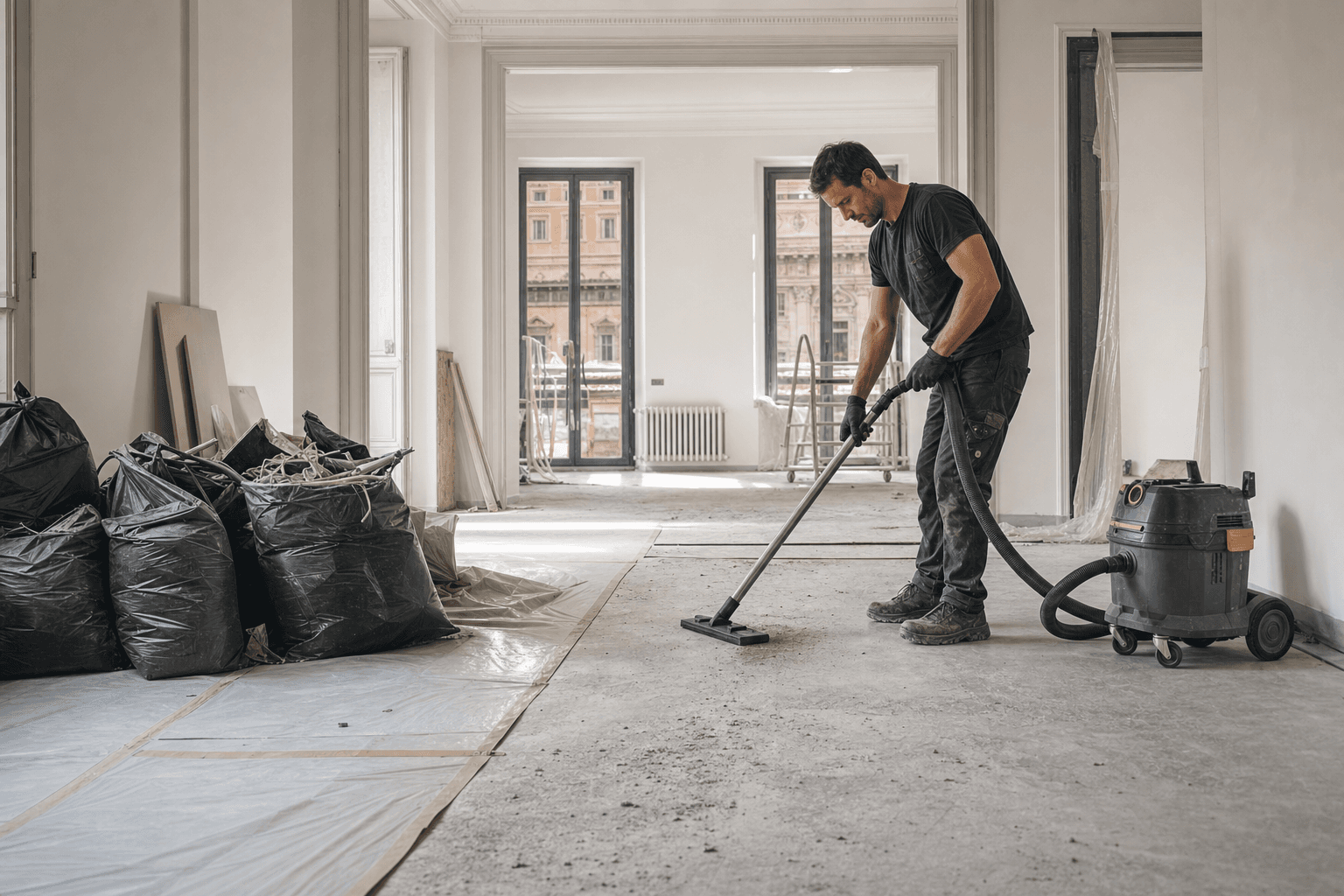Fase 1 — Rimozione residui grossolani