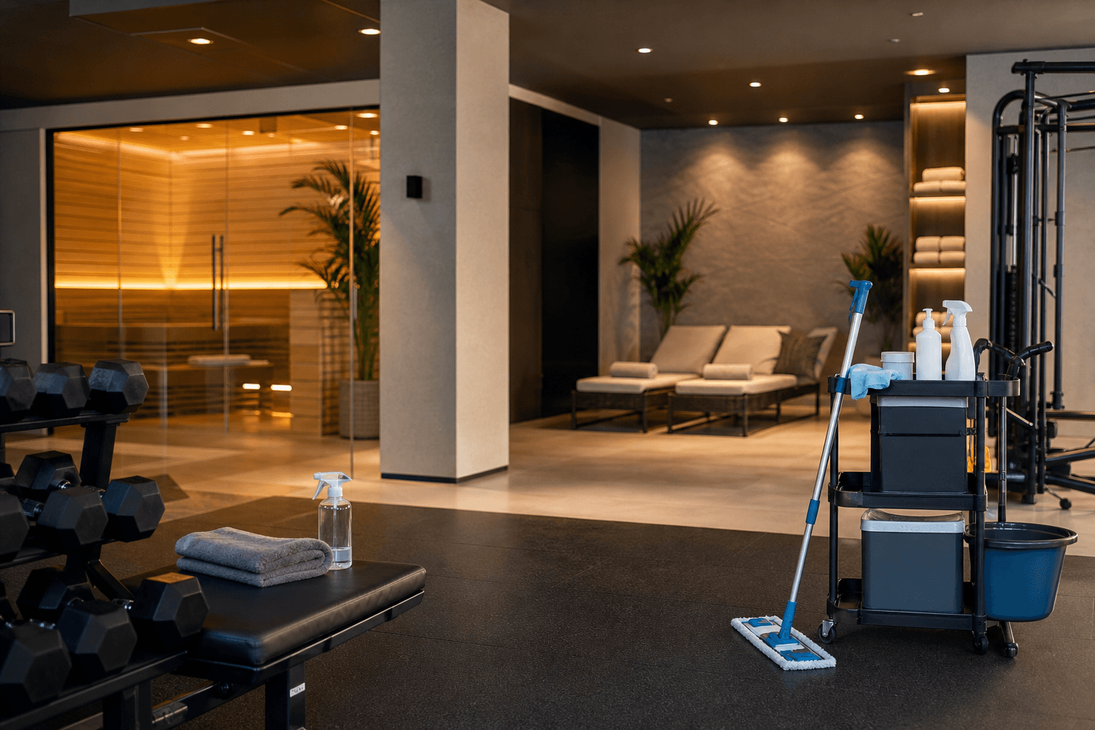 Aree benessere: palestra e spa