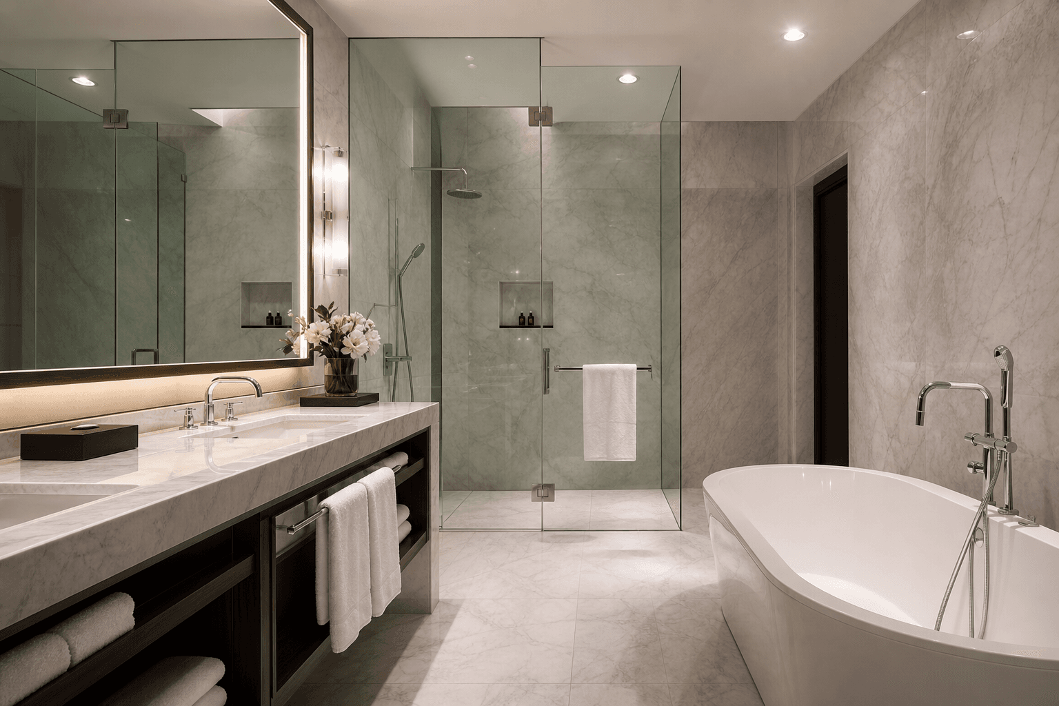 Pulizia bagno hotel professionale