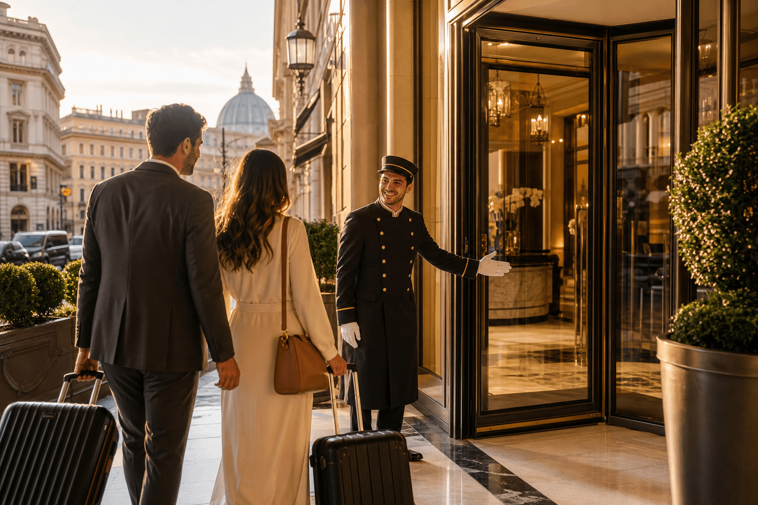 Servizio bellboy hotel Roma